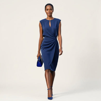 Tavessa | Draped Midi Dress