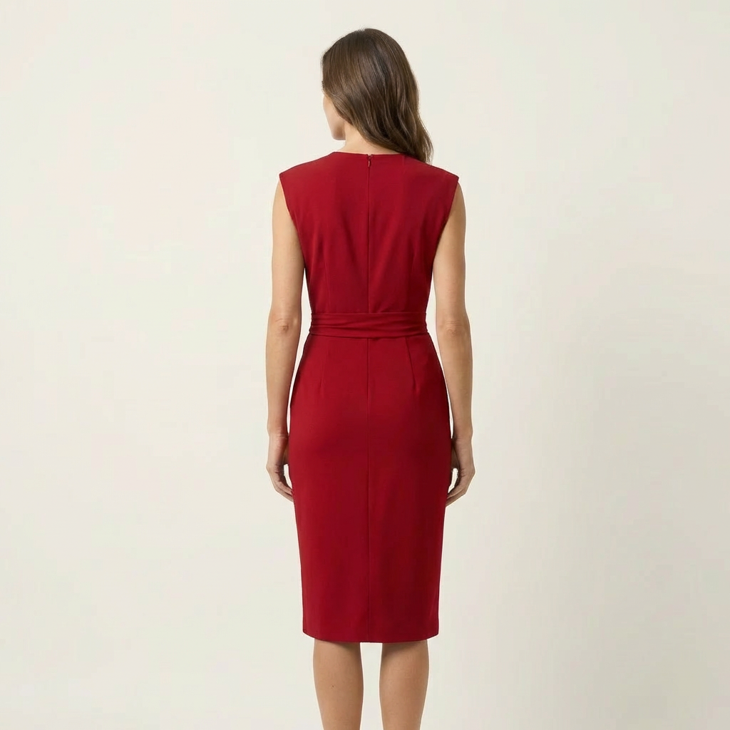 Tavessa | Draped Midi Dress