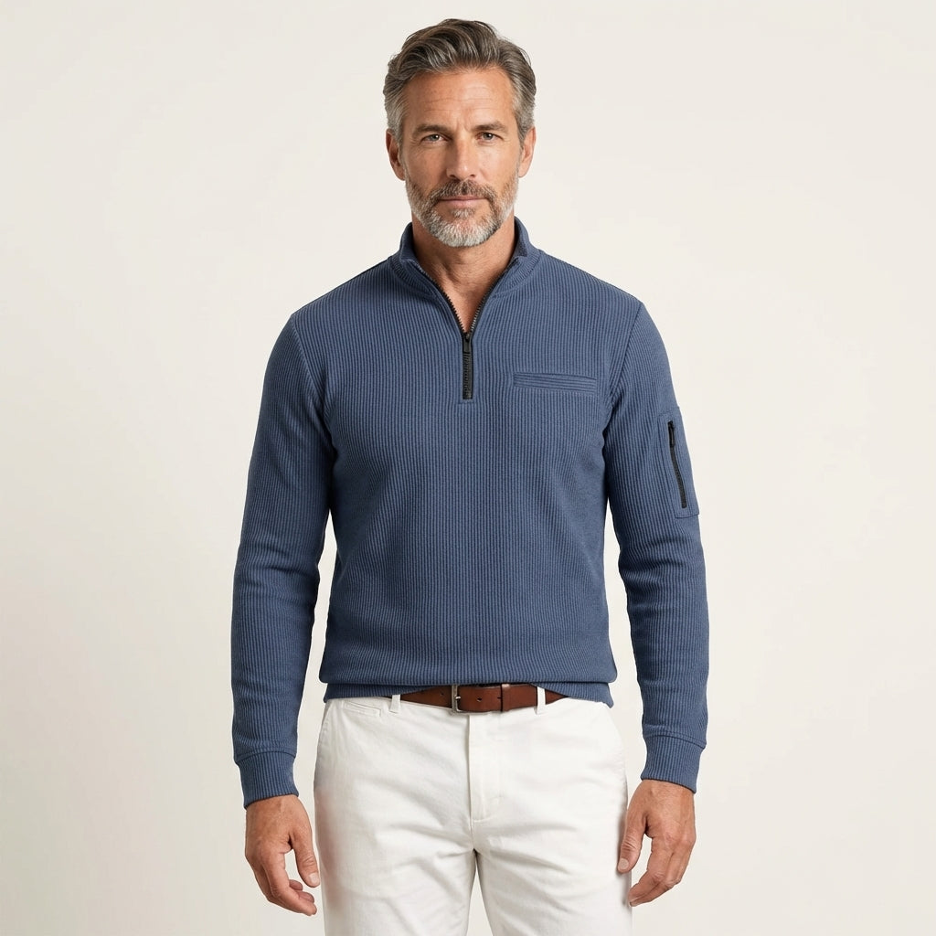 Charles | Long-Sleeve Zip Shirt