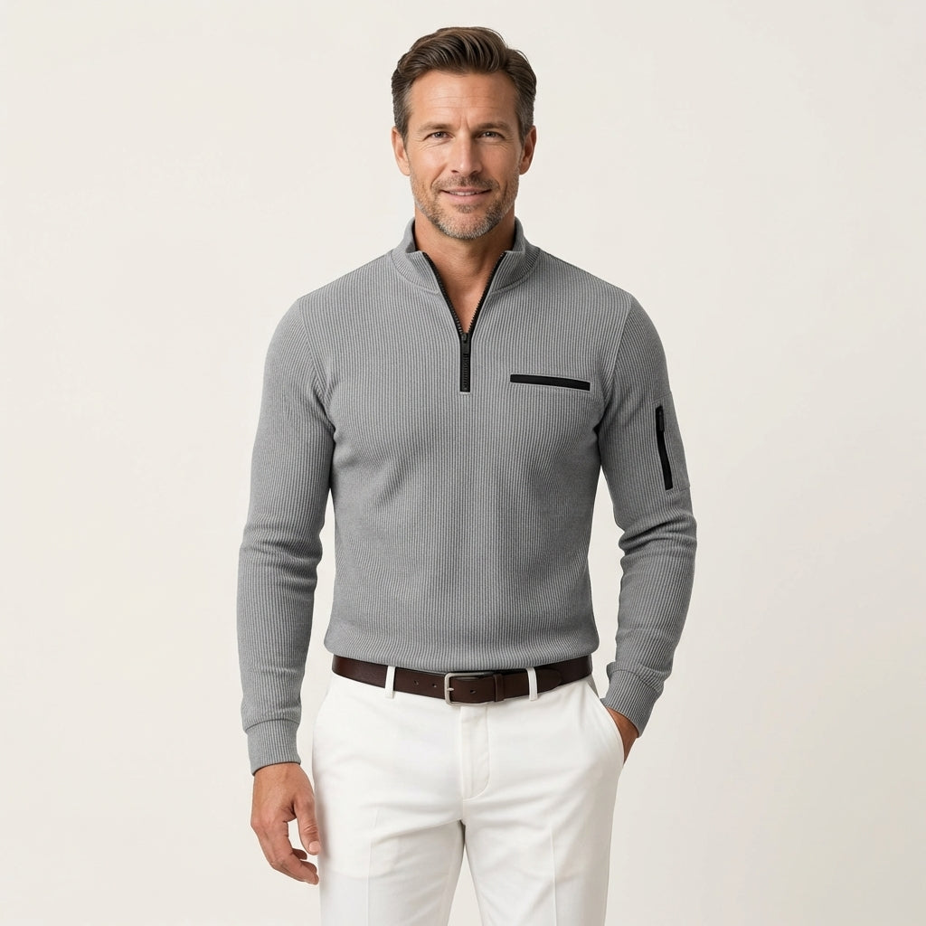 Charles | Long-Sleeve Zip Shirt