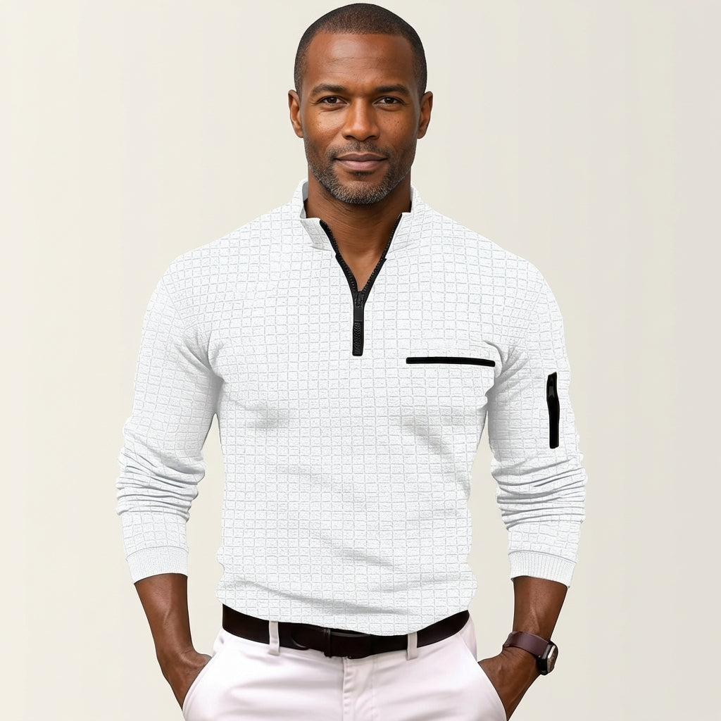 Charles | Long-Sleeve Zip Shirt