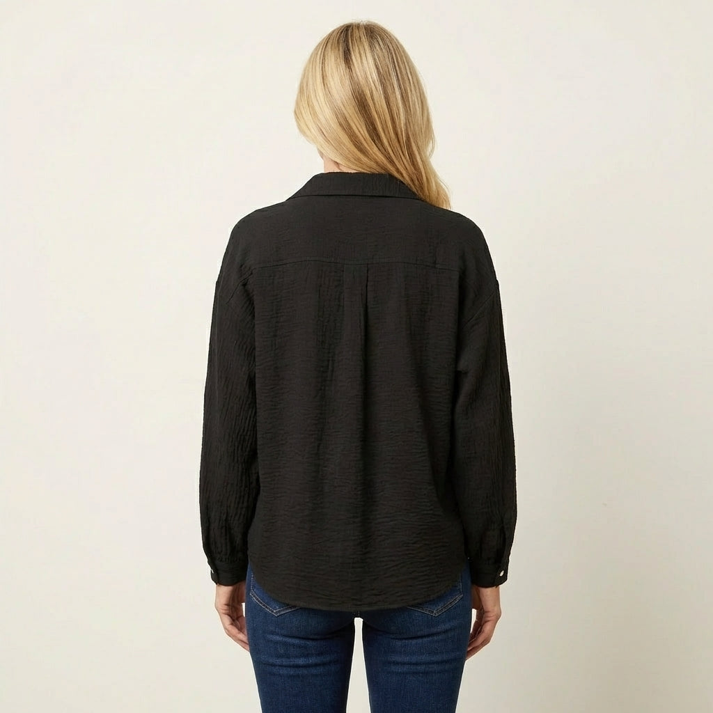 Holly | Elegant Button Blouse
