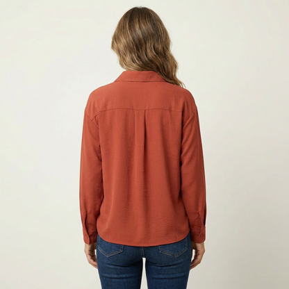 Holly | Elegant Button Blouse