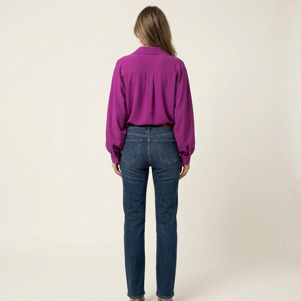 Holly | Elegant Button Blouse