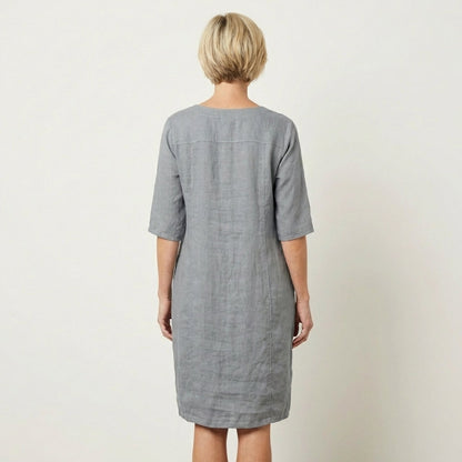 Dahlia | Linen-Look Midi Dress
