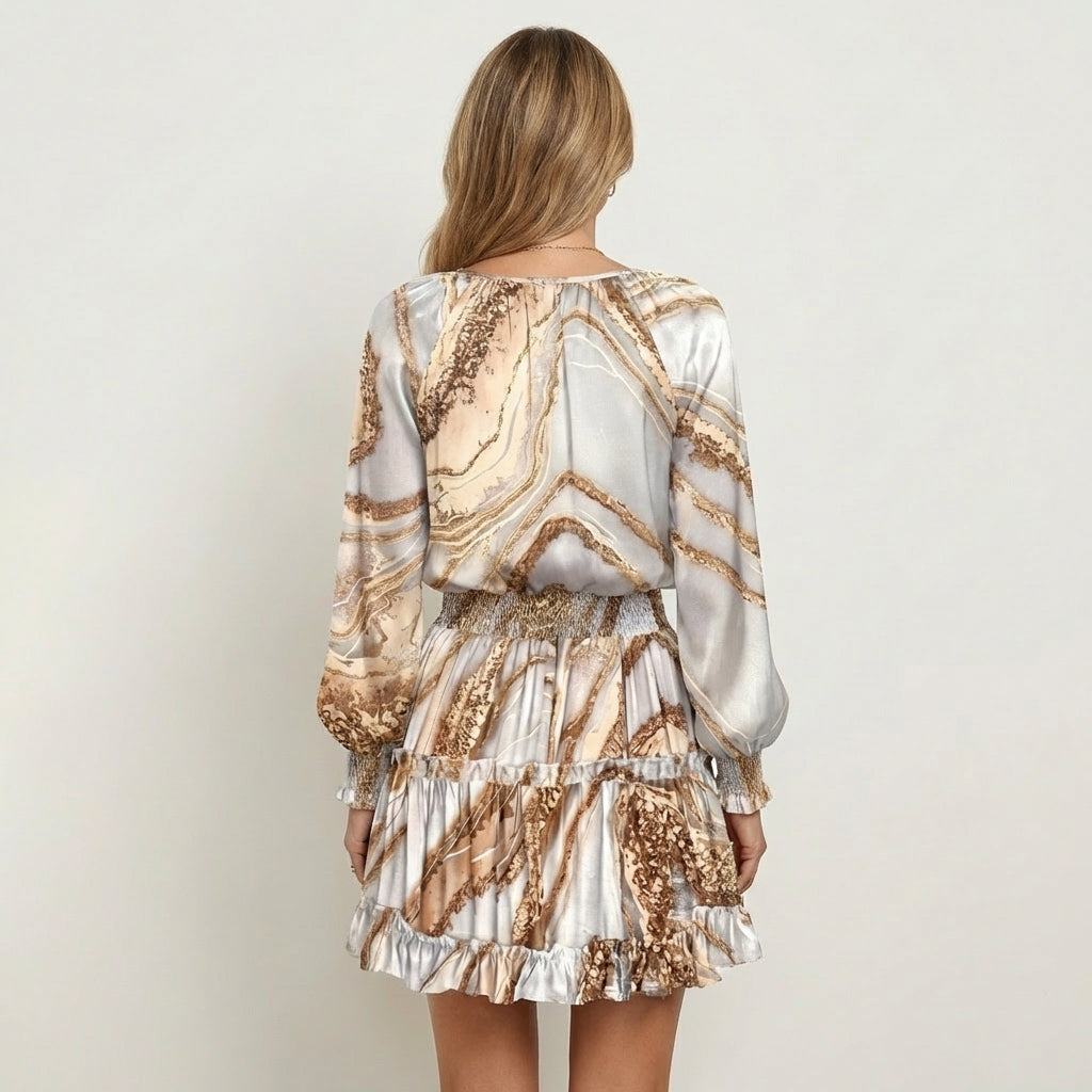 Esmeralda | Ruffle-Hem Mini Dress