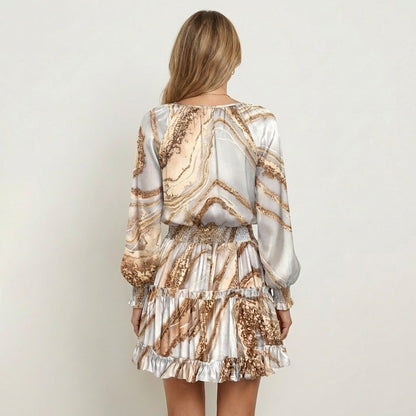 Esmeralda | Ruffle-Hem Mini Dress