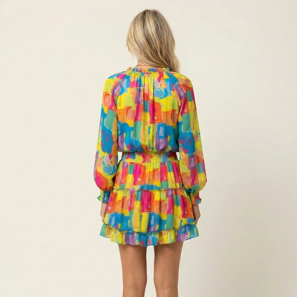 Esmeralda | Ruffle-Hem Mini Dress