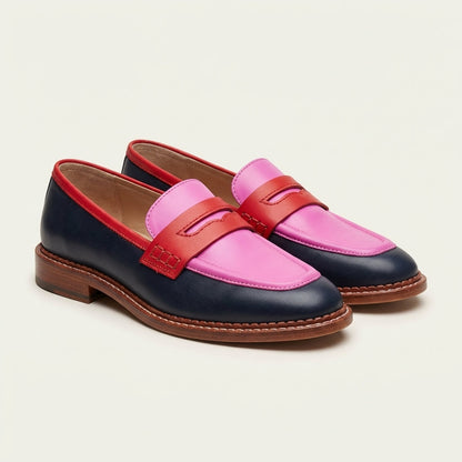 Franny | Colour-Block Penny Loafer