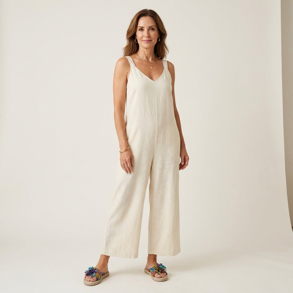 Elodie | Braided Flower Flat Sandal