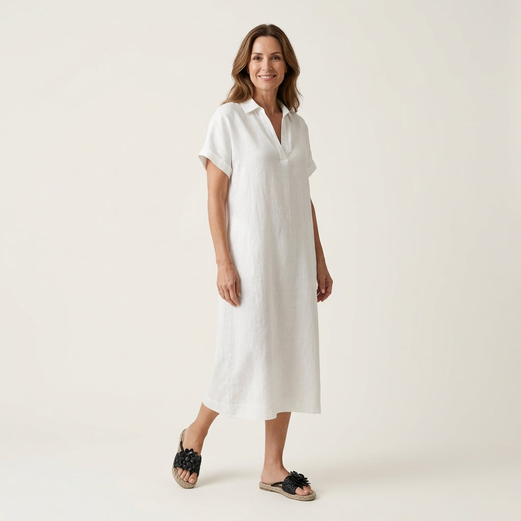 Elodie | Braided Flower Flat Sandal