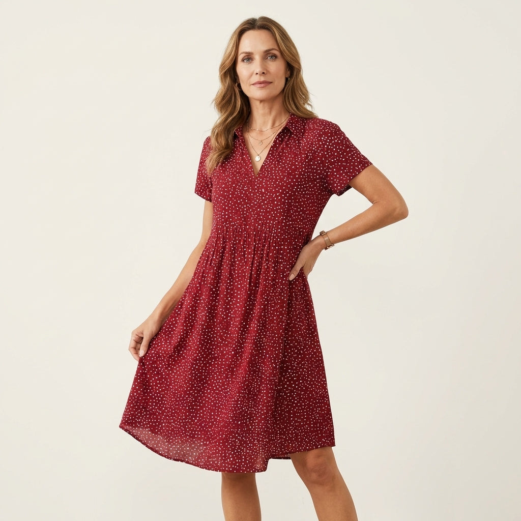 Marryl | V-Neck Print Dress