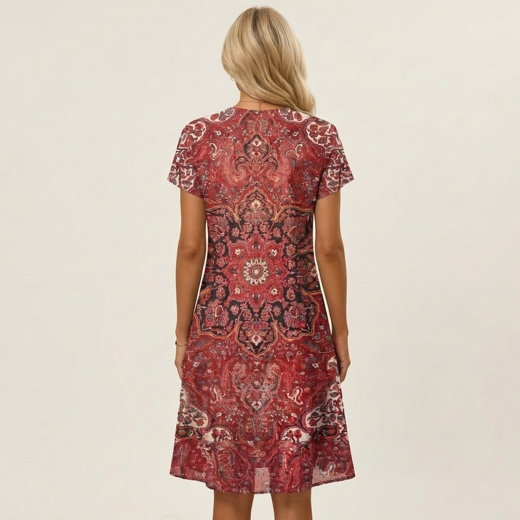 Marryl | V-Neck Print Dress