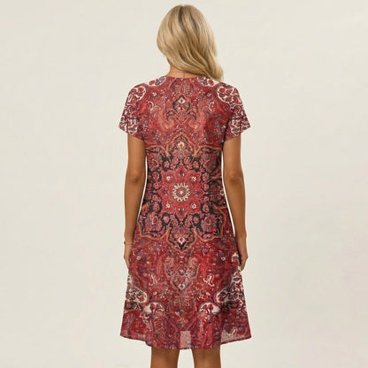 Marryl | V-Neck Print Dress