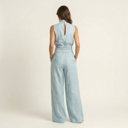 Cayetana | Linen-Cotton Wide-Leg Set