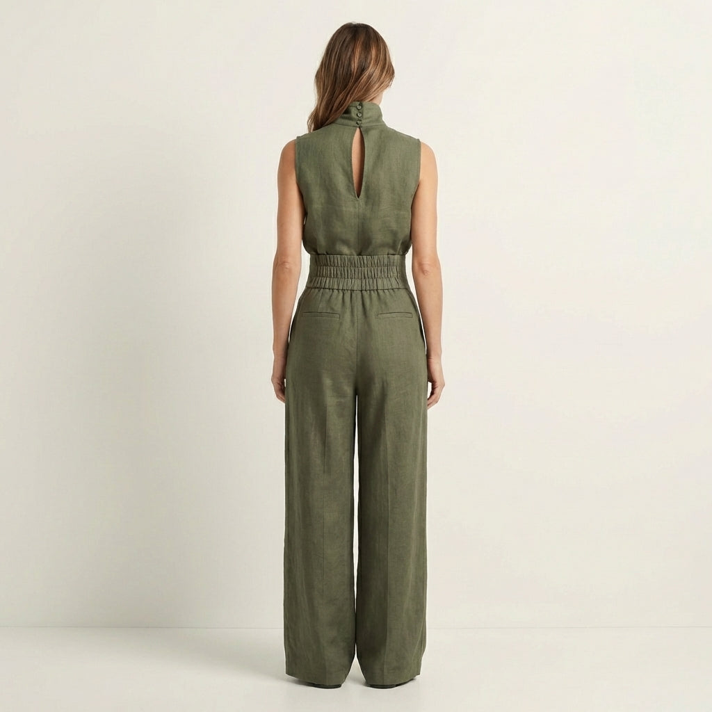 Cayetana | Linen-Cotton Wide-Leg Set