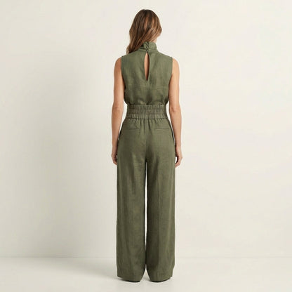 Cayetana | Linen-Cotton Wide-Leg Set