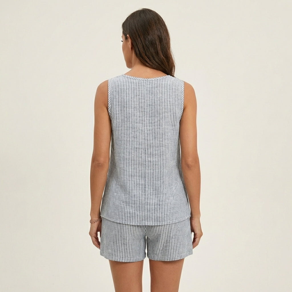 Xena | Sleeveless Top & Shorts Set
