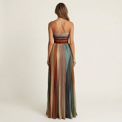 Enya | Striped Maxi Dress