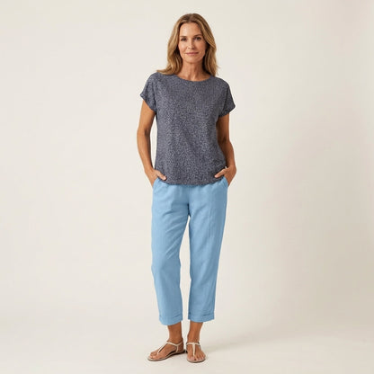 Julienne | Linen Crop Pants