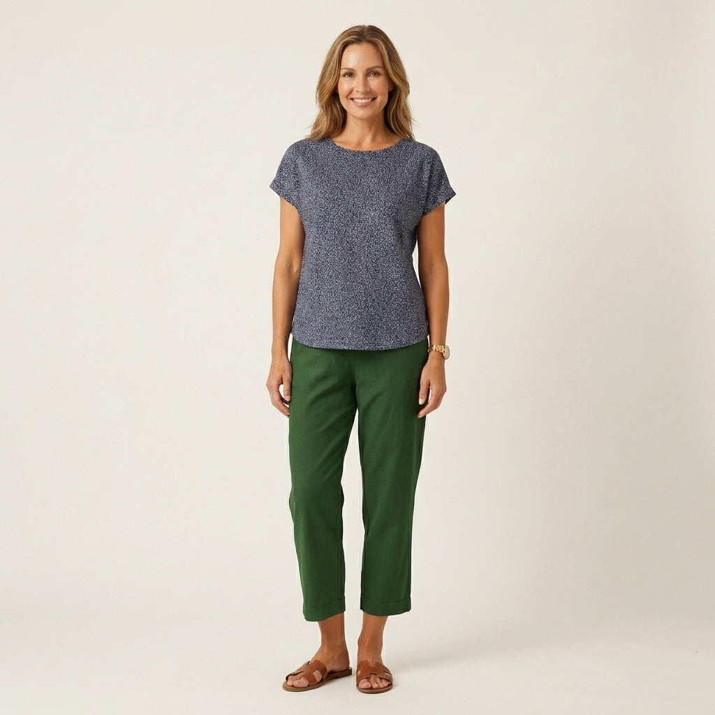 Julienne | Linen Crop Pants