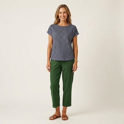 Julienne | Linen Crop Pants