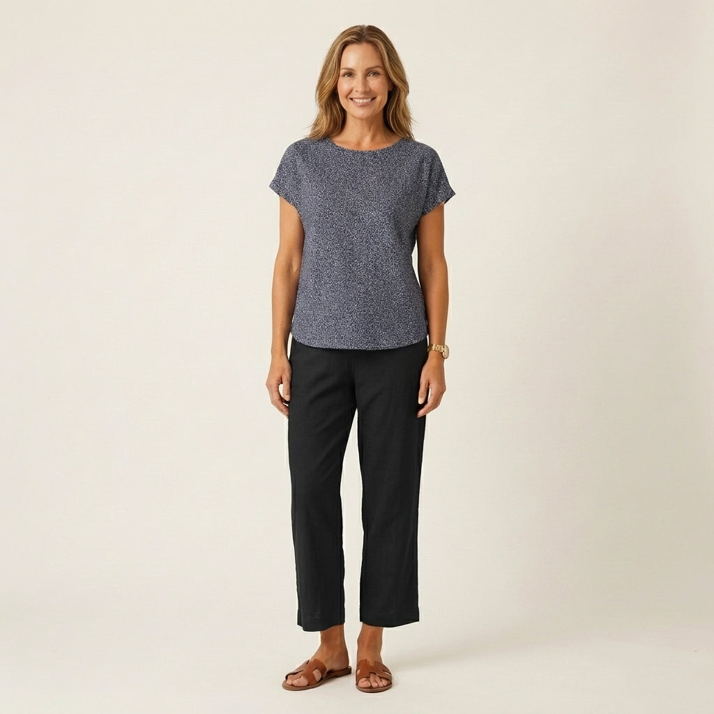 Julienne | Linen Crop Pants