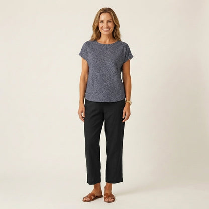 Julienne | Linen Crop Pants