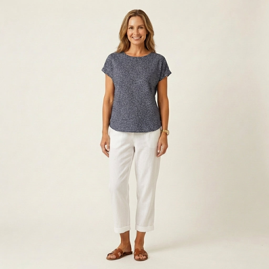 Julienne | Linen Crop Pants