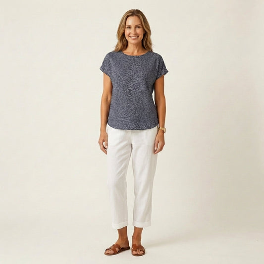 Julienne | Linen Crop Pants