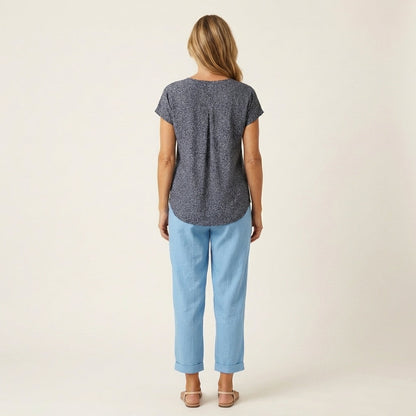 Julienne | Linen Crop Pants