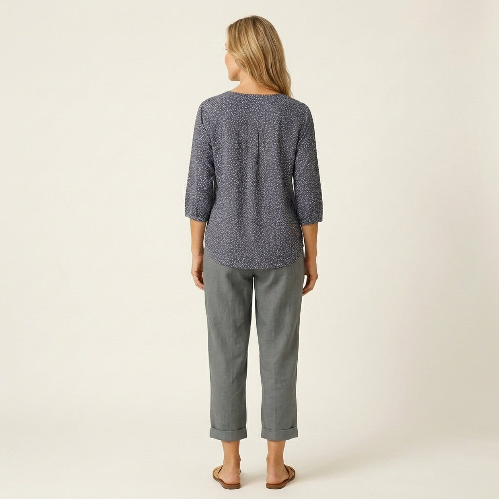 Julienne | Linen Crop Pants