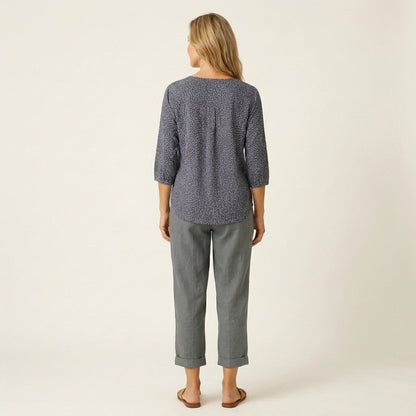 Julienne | Linen Crop Pants
