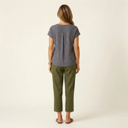 Julienne | Linen Crop Pants