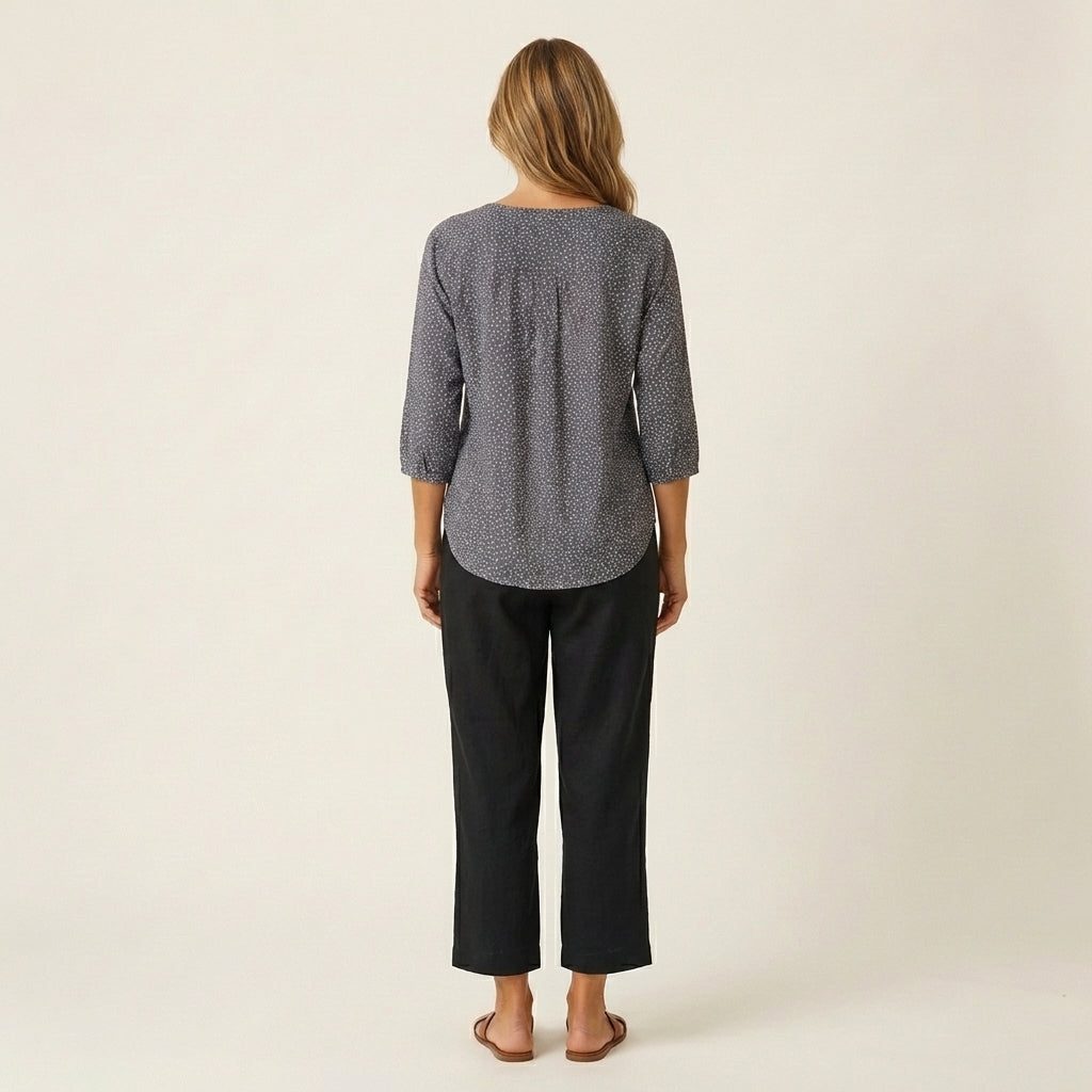 Julienne | Linen Crop Pants