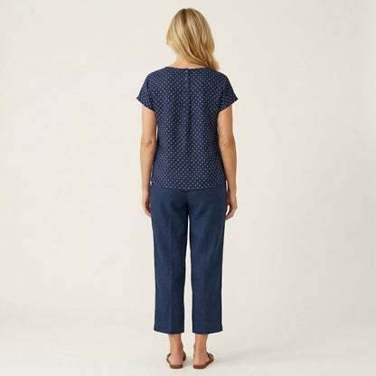 Julienne | Linen Crop Pants