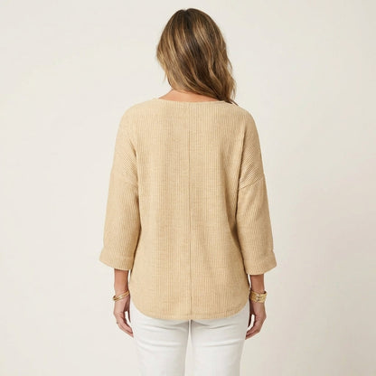 Yesenia | Striped Linen-Look Blouse