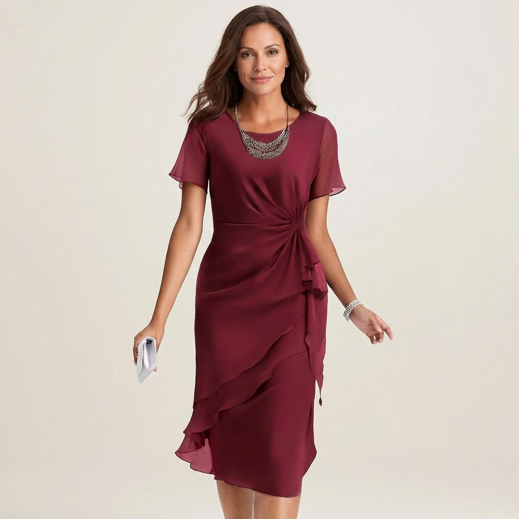 Betania | Chiffon Ruffle Dress