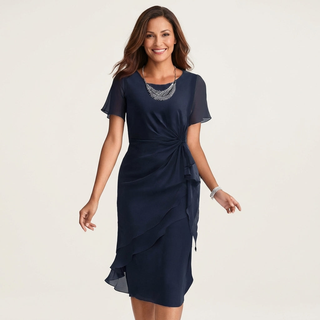 Betania | Chiffon Ruffle Dress