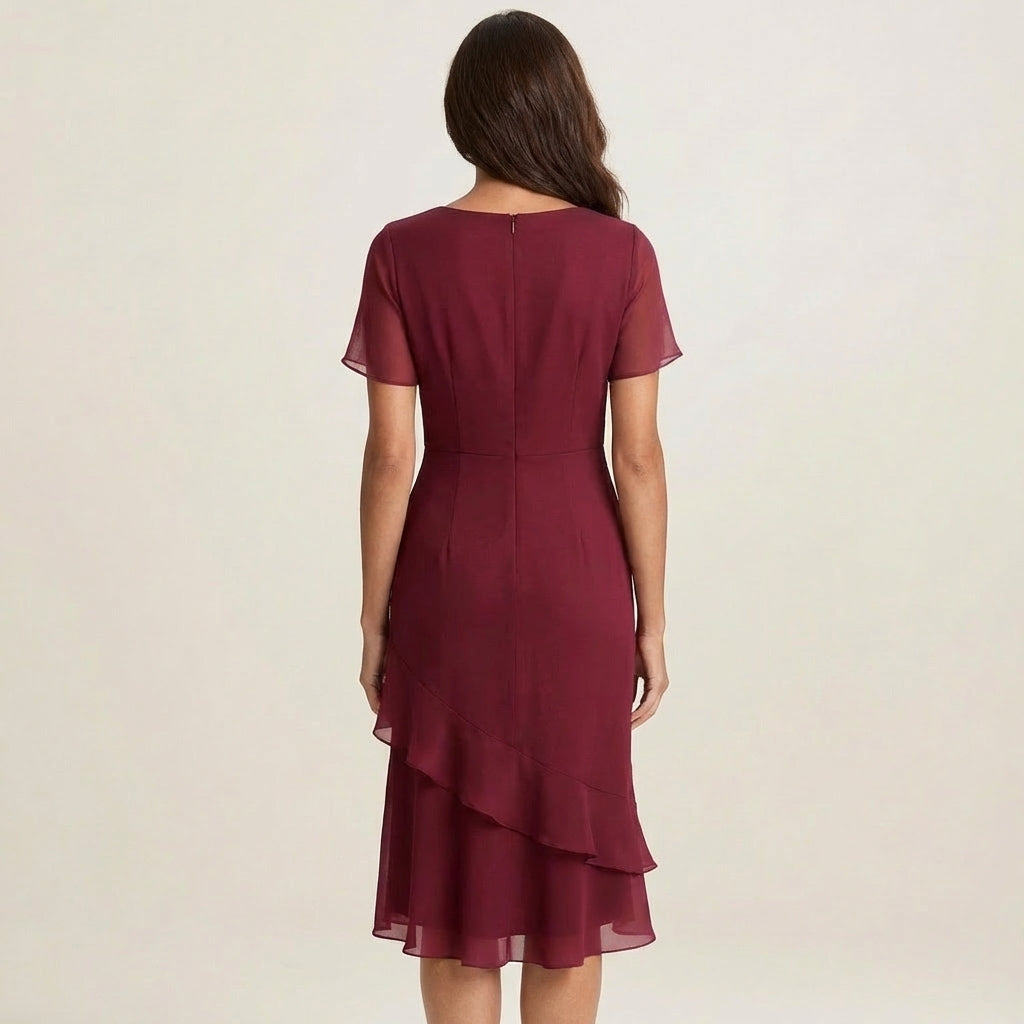 Betania | Chiffon Ruffle Dress