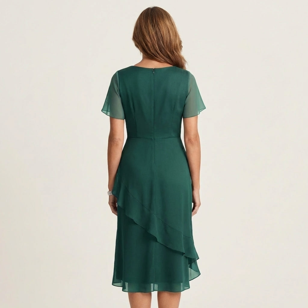 Betania | Chiffon Ruffle Dress
