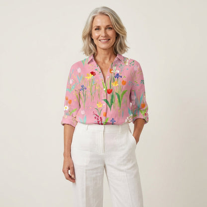 Fione | Garden Floral Button-Down
