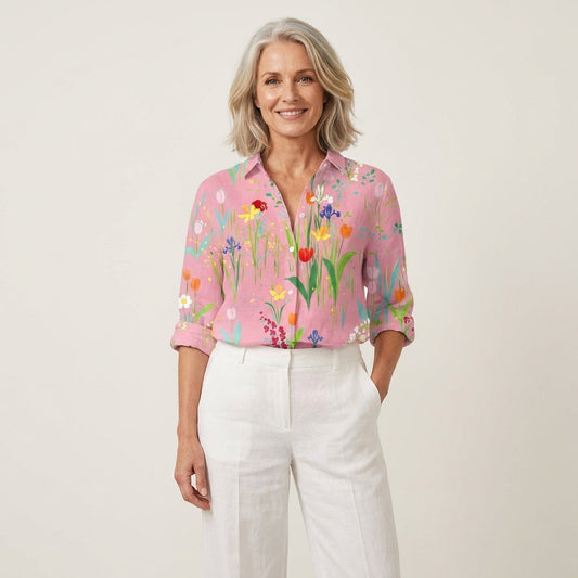 Fione | Garden Floral Button-Down