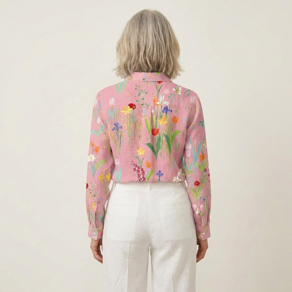Fione | Garden Floral Button-Down