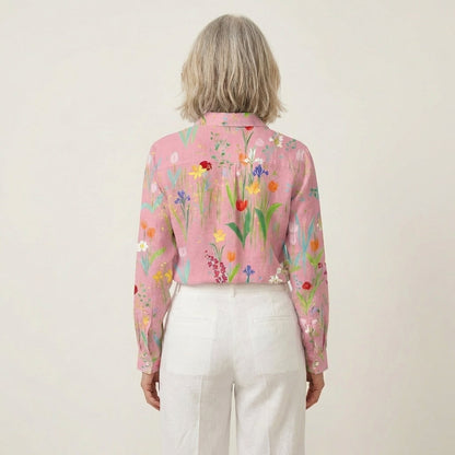 Fione | Garden Floral Button-Down