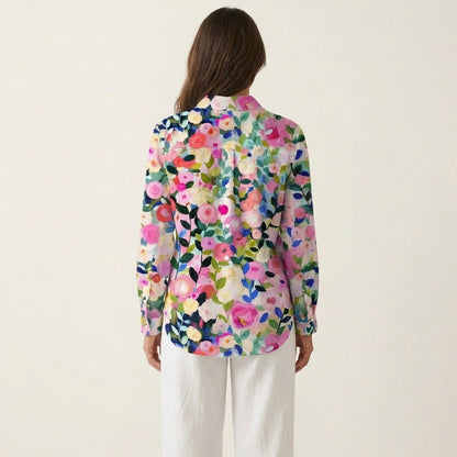 Salima | Painted Rose Button-Down