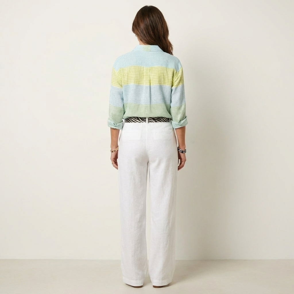 Senga | Color-Block Check Button-Down