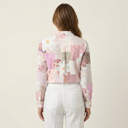 Fanny | Patchwork Floral Button-Down