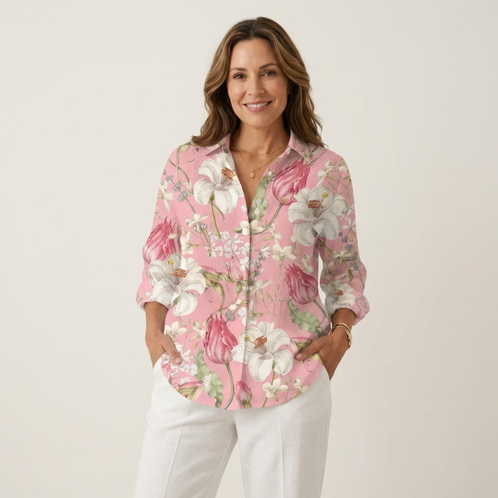 Piera | Botanical Floral Button-Down