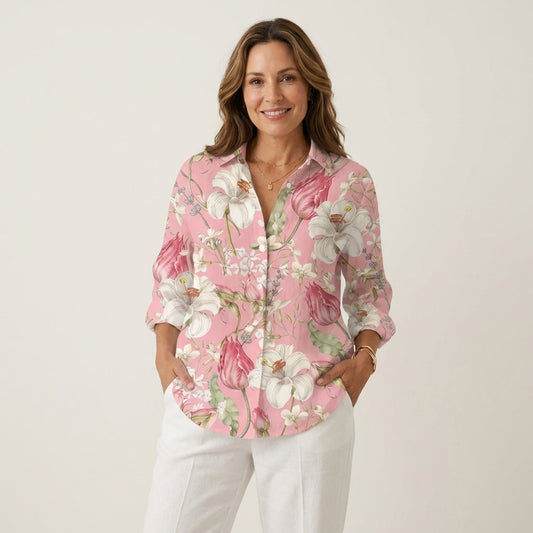 Piera | Botanical Floral Button-Down